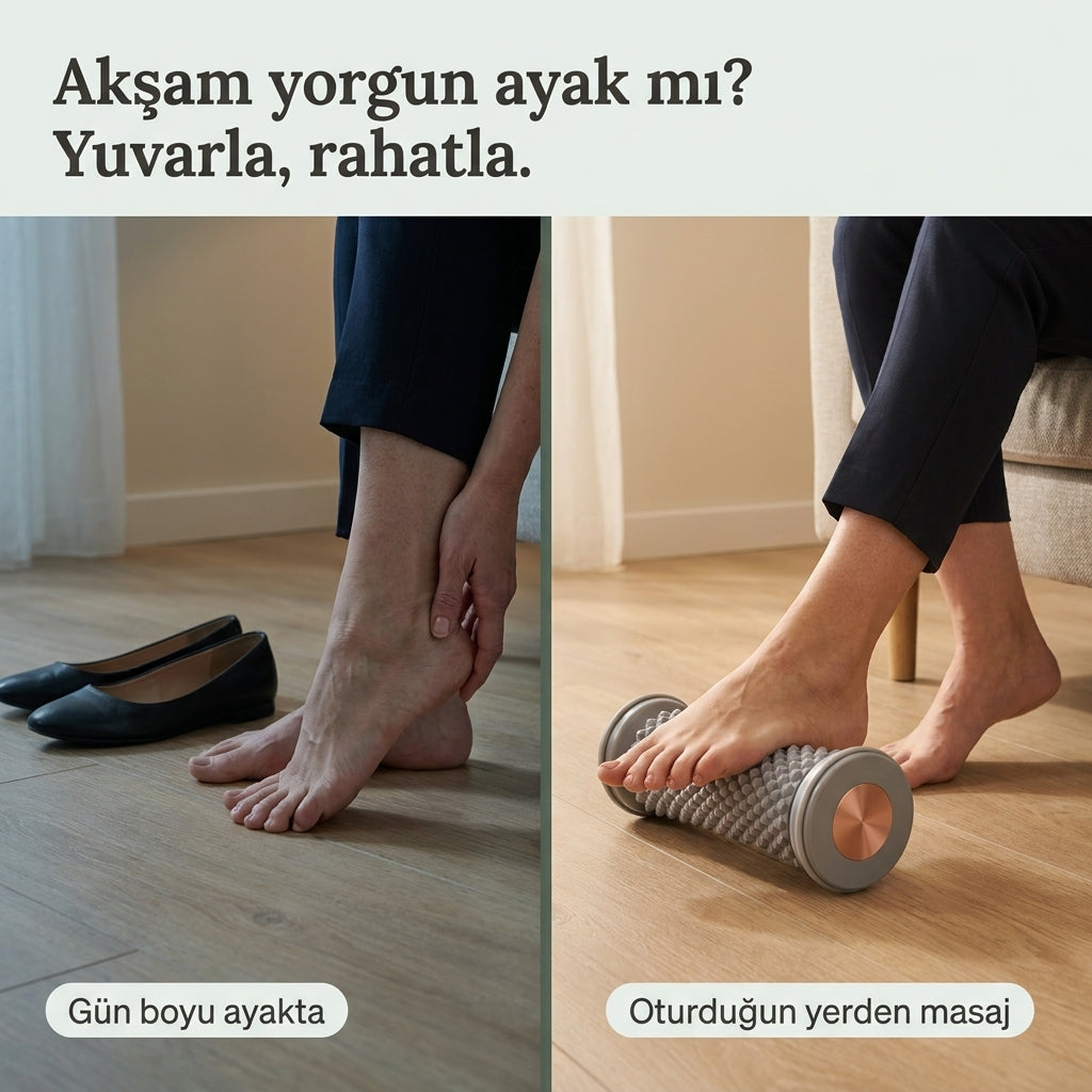 Ayak Masaj Silindiri – Pilsiz, Dikenli | MeS by MIHESHOP