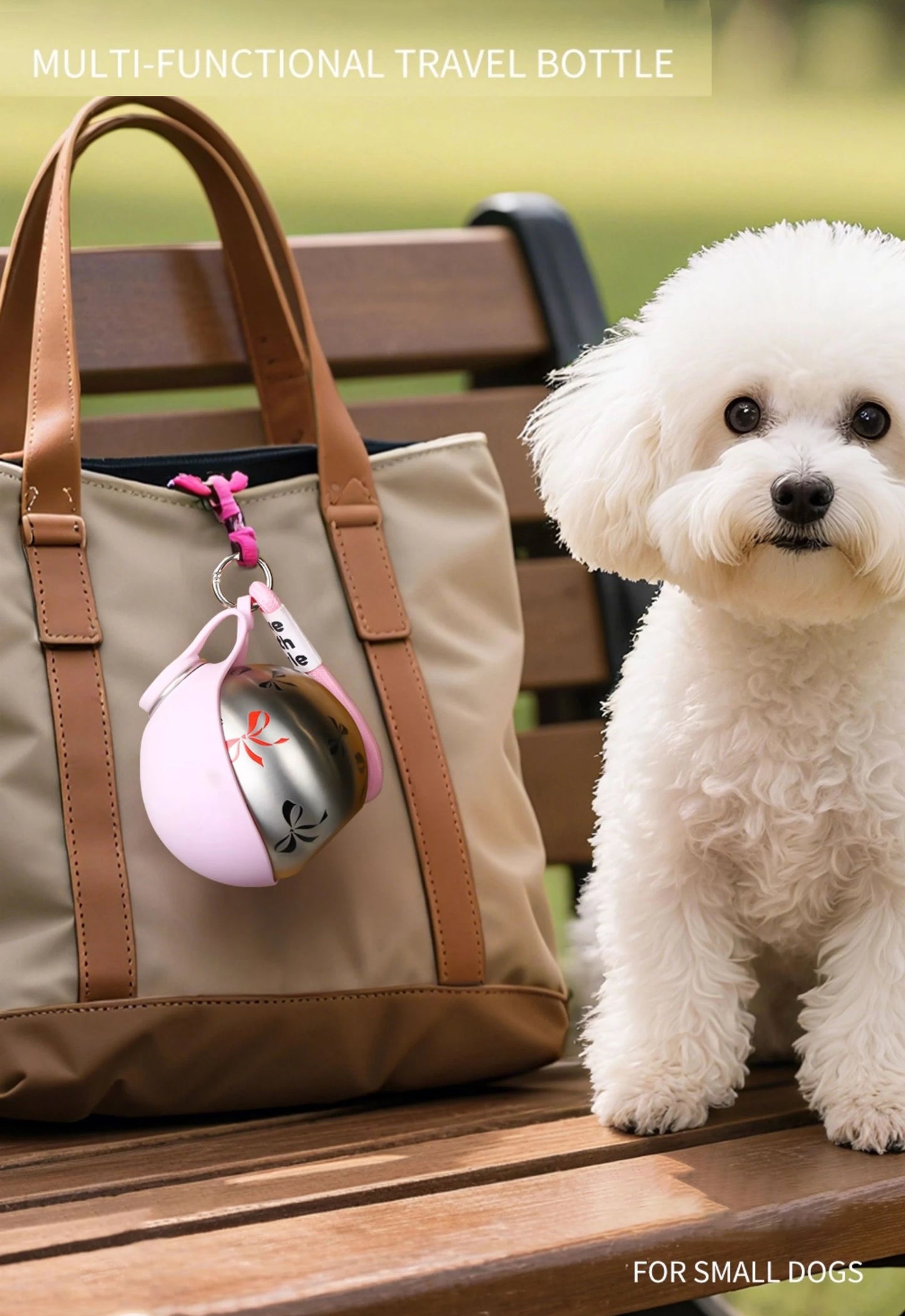 Portable Pet Water Bottle – Travel Bowl | Mes