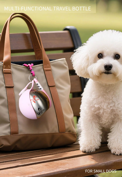Portable Pet Water Bottle – Travel Bowl | Mes