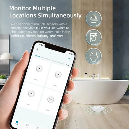 Zigbee Smart Water Leak Sensor | Mes