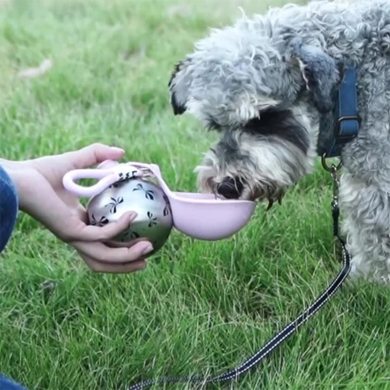 Portable Pet Water Bottle – Travel Bowl | Mes