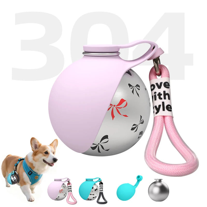 Portable Pet Water Bottle – Travel Bowl | Mes