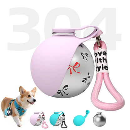 Portable Pet Water Bottle – Travel Bowl | Mes