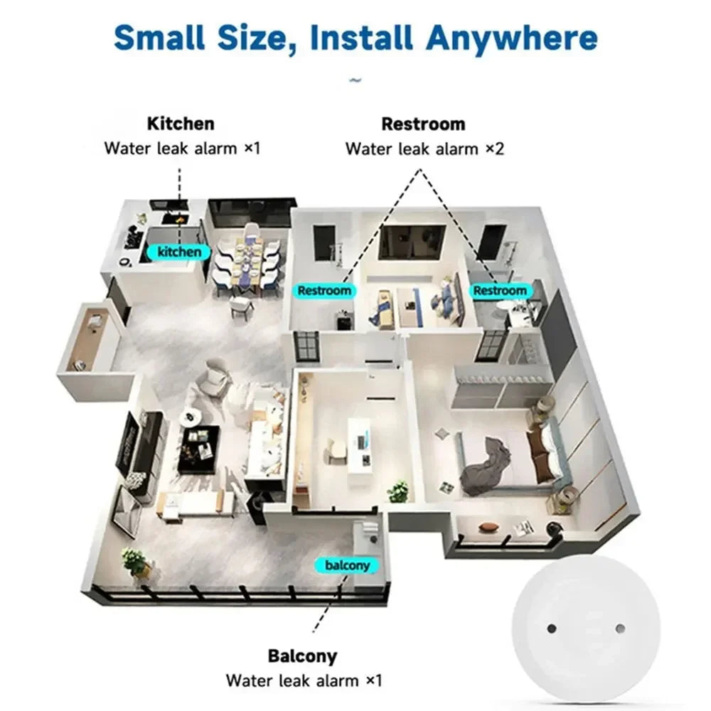 Zigbee Smart Water Leak Sensor | Mes
