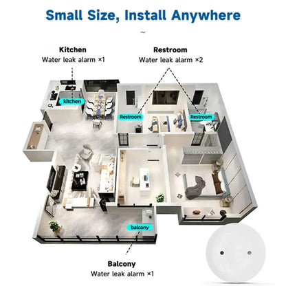 Zigbee Smart Water Leak Sensor | Mes