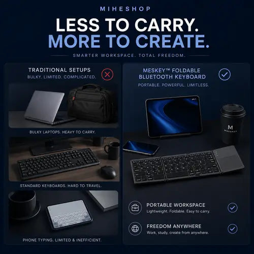 MeSKey™ Foldable Bluetooth Keyboard