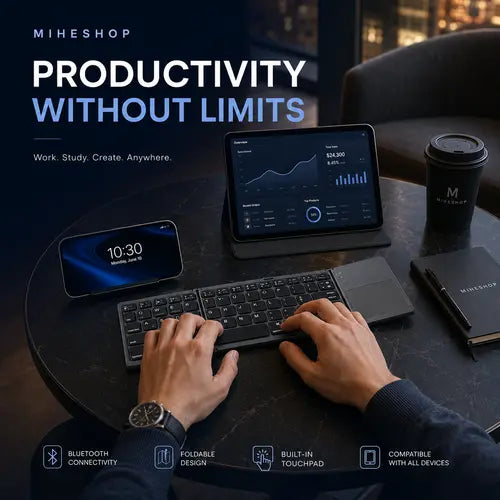 MeSKey™ Foldable Bluetooth Keyboard
