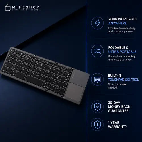 MeSKey™ Foldable Bluetooth Keyboard