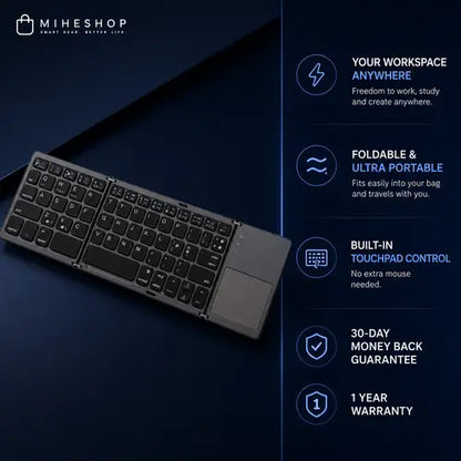 MeSKey™ Foldable Bluetooth Keyboard