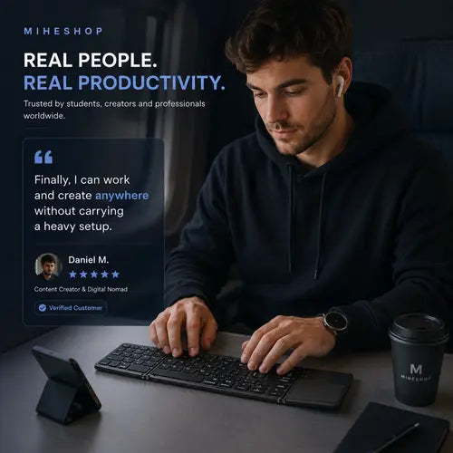 MeSKey™ Foldable Bluetooth Keyboard