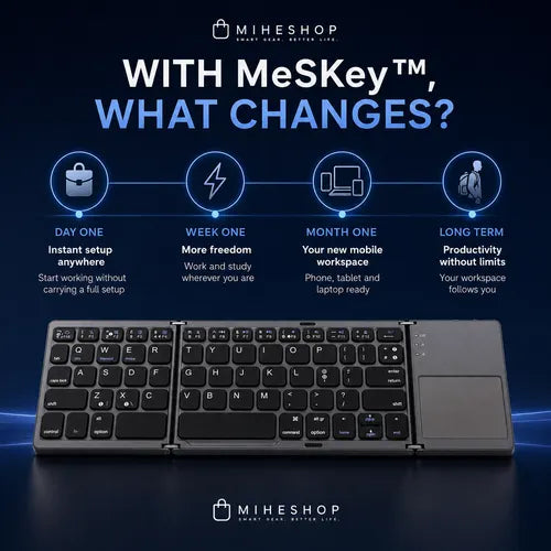 MeSKey™ Foldable Bluetooth Keyboard